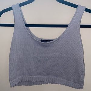 Brandy Melville Light Blue Cropped Tank